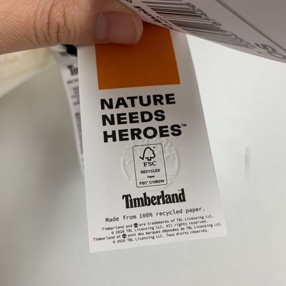 Timberland Knit Scarf Women 62X10 Spice Cream Buffalo Plaid Cozy Soft Rib Trim - Picture 10 of 16